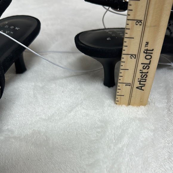 A New Day Black and White Geometric Heels Slingback - Picture 9 of 13